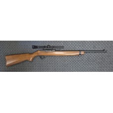 Ruger 10/22 .22LR 18.5" Barrel Semi Auto Rimfire Rifle with Weaver Marksman Scope Used